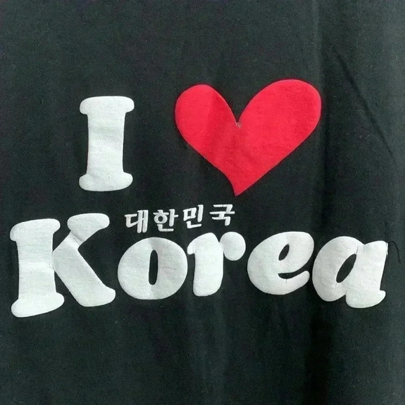 I love Korea T-shirts unisex size  L/XL - Picture 3 of 3